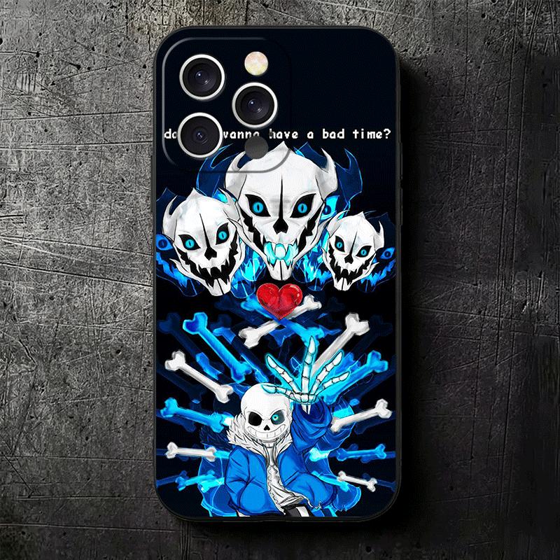 U-Undertale S-Sans Soft Phone Case for iPhone 16 16E 17 Air 15 Pro Max 14 Plus 13 Mini 11 12 7 Black Cover Back Shell