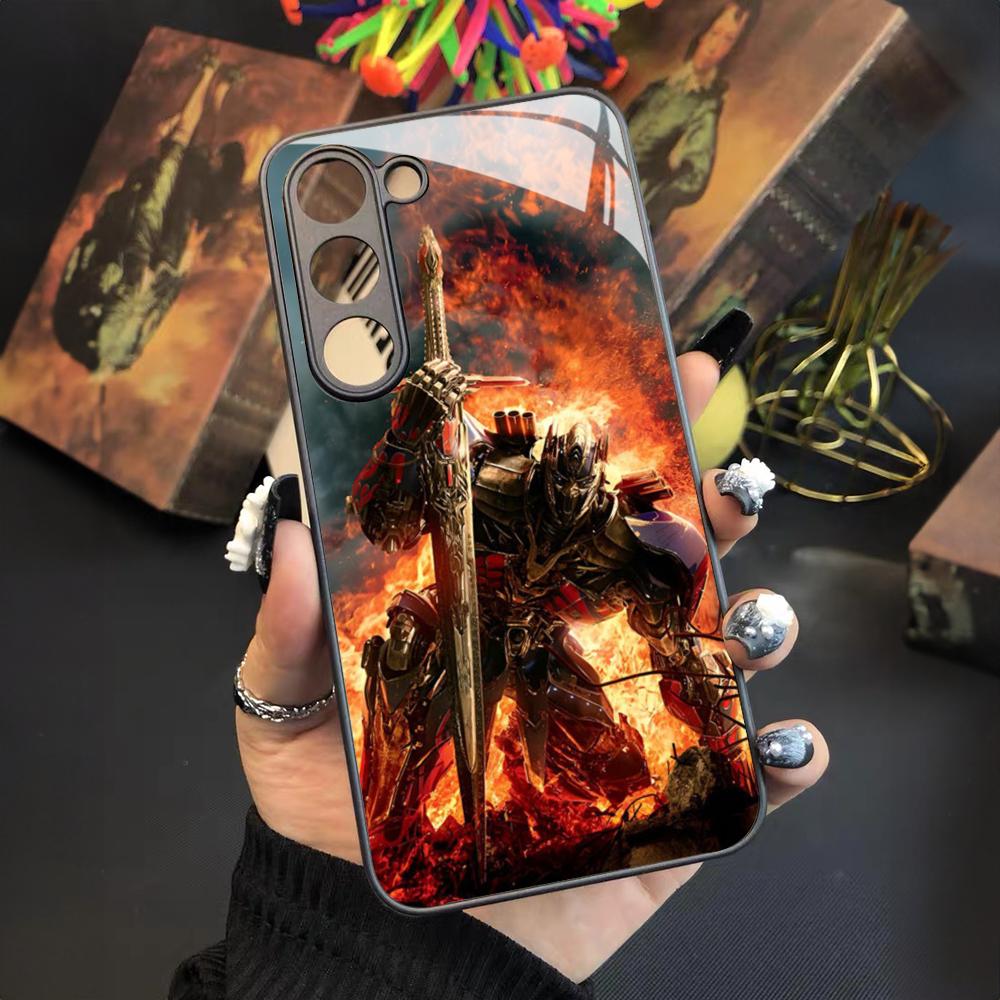 Transformers Phone Case for Samsung Galaxy S24 S23 S22 S21 S20 A24 A34 A54 A53 Note20 M54 Fe Ultra Plus Glass