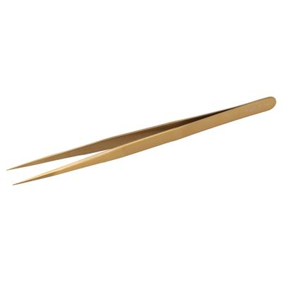 Präzisionspinzette Tragbar Stabil Korrosionsbeständig Feine Spitze Pinzette für Handy PC Gold
