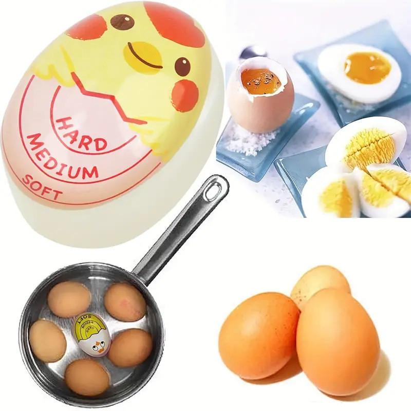 Creative Egg Timer With Color Changing Indicator For Soft Boiled Eggs In Kitchen Cooking