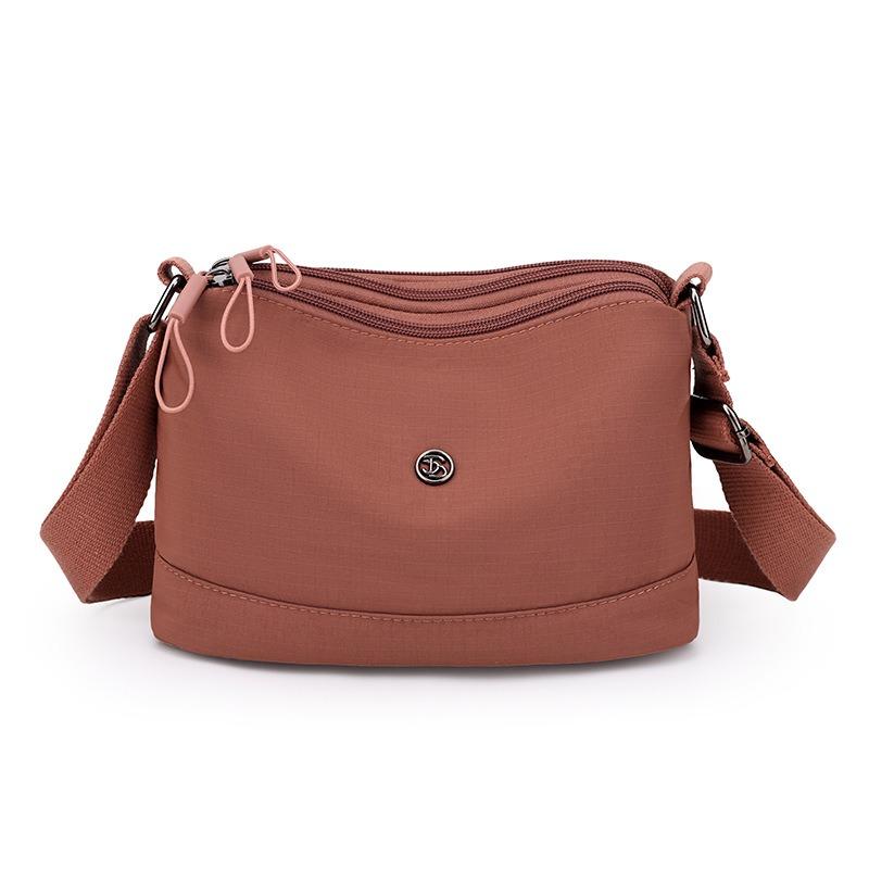 Autumn New Casual Simple Large-capacity Shoulder Bag Women's Lightweight Canvas Bag Textured Messenger Women's Bag