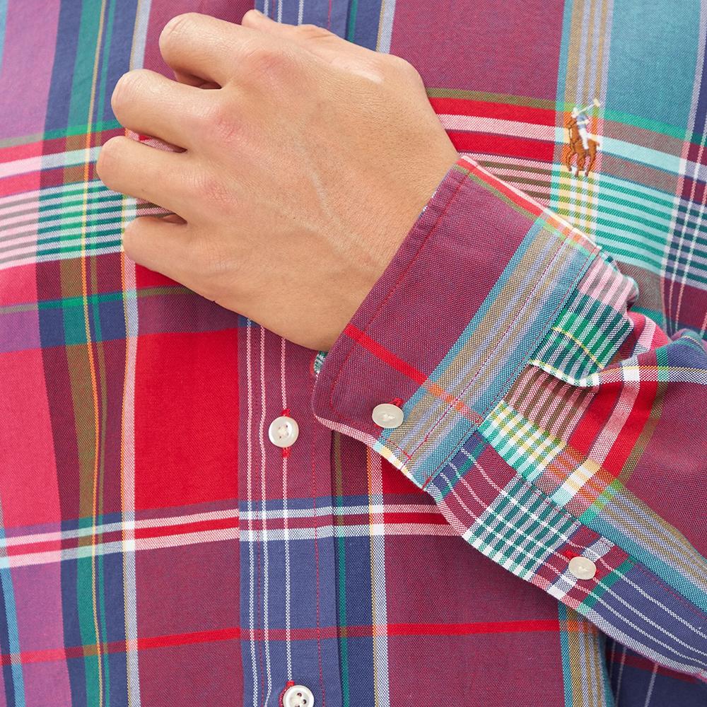 Polo Ralph Lauren Plaid Polo Collar Long Sleeve Shirt Men shirts Multicolor 710944612-001
