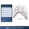 JINGGENG Aluminum Crossover Work Platform Ladder