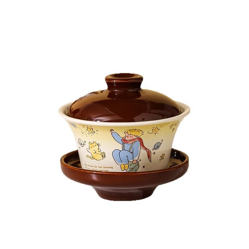 Star Prince Tea Cup Cup Birthday Gift for Friends Elders Coffee Cover Bowl Holiday Gift Tea Set