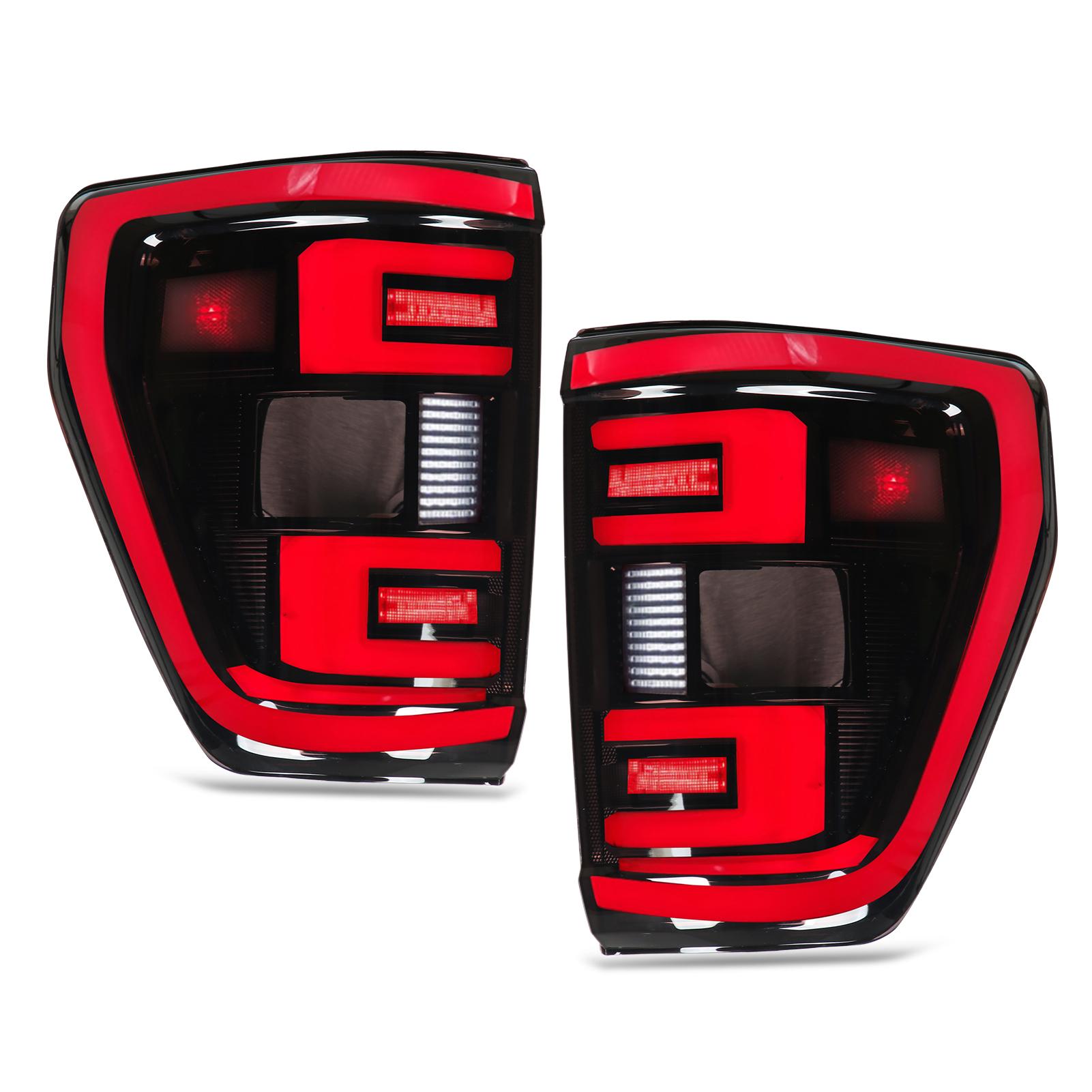 

Левый и правый светодиодный задний фонарь с отверстием для слепой зоны, замена заднего стоп-сигнала для Ford XLT