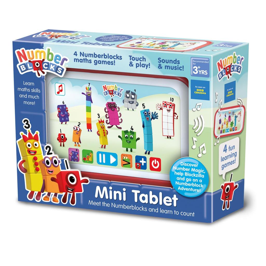 Numberblocks Mini Electronic Educational Numbering Authentic Tablet, Toy, 1-10 Game, AN30,