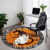 1 Stück Halloween Eule Stuhl Teppich für Büro, Innenbereich Rutschfest Waschbar Teppich, Weiche Bequeme Matte Für Büroraum yy250930115