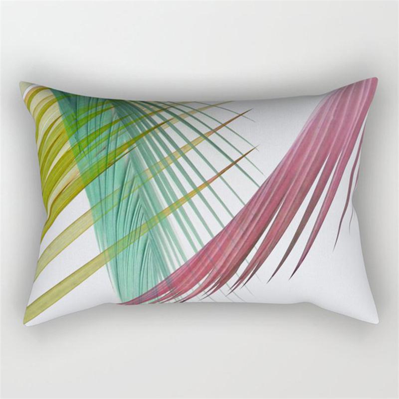 30x50cm Grün Tropische Blätter Pflanze Kissenbezug Wohnzimmer Stuhl Heimdekoration Regenbogen Blume Frucht Sofa Kissenbezug