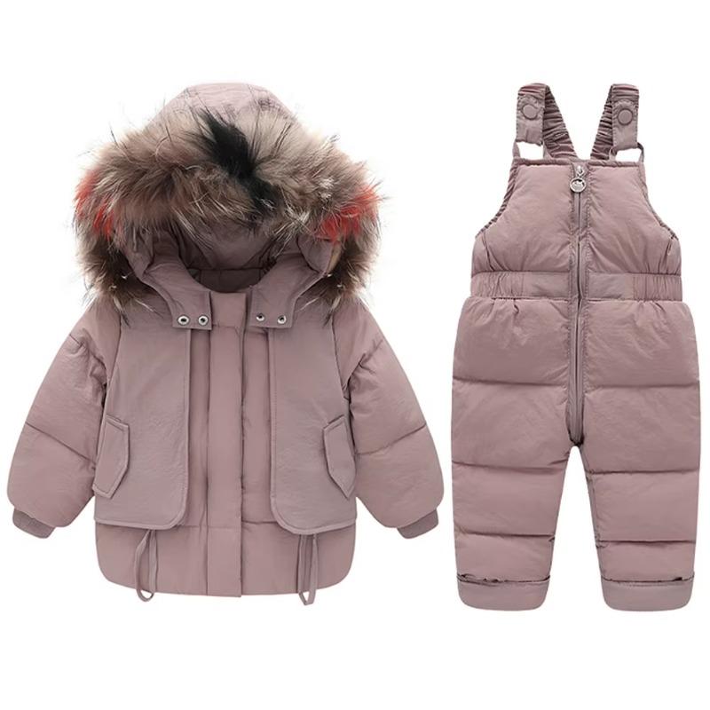 Children`s Ski Suits Down Jacket Trousers