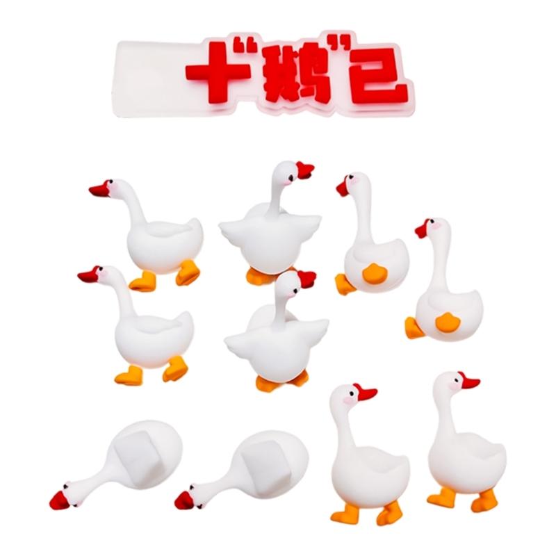 

Miniature Geese Cake Decoration 3cm Rubber Duck Cake Ornament For Kids Birthday Baby Showers Anniversary Celebration 1