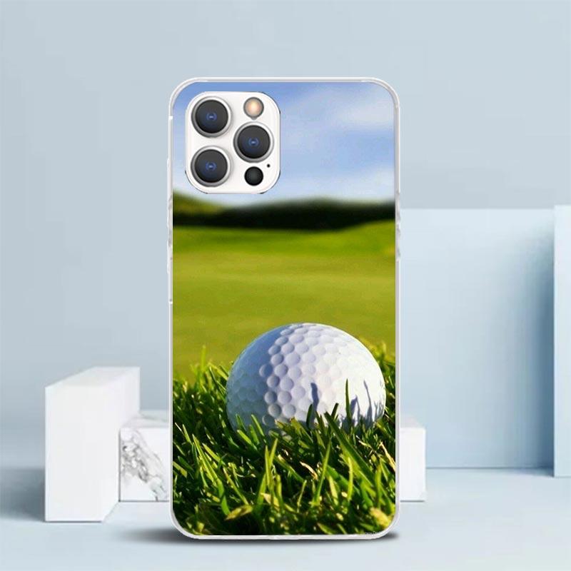 

Modern Golf Sports Soft Cover for iPhone 16 17 Air 15 14 Pro Max 16E Phone Case 13 Mini 12 11 7 SE 8 Print Pattern Fit Cases 16 iPhone 15 Pro Max