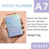 Efficiency Plan Leather Pocket Calendar Colorful Schedule Planner Notepad  School Office Supplies