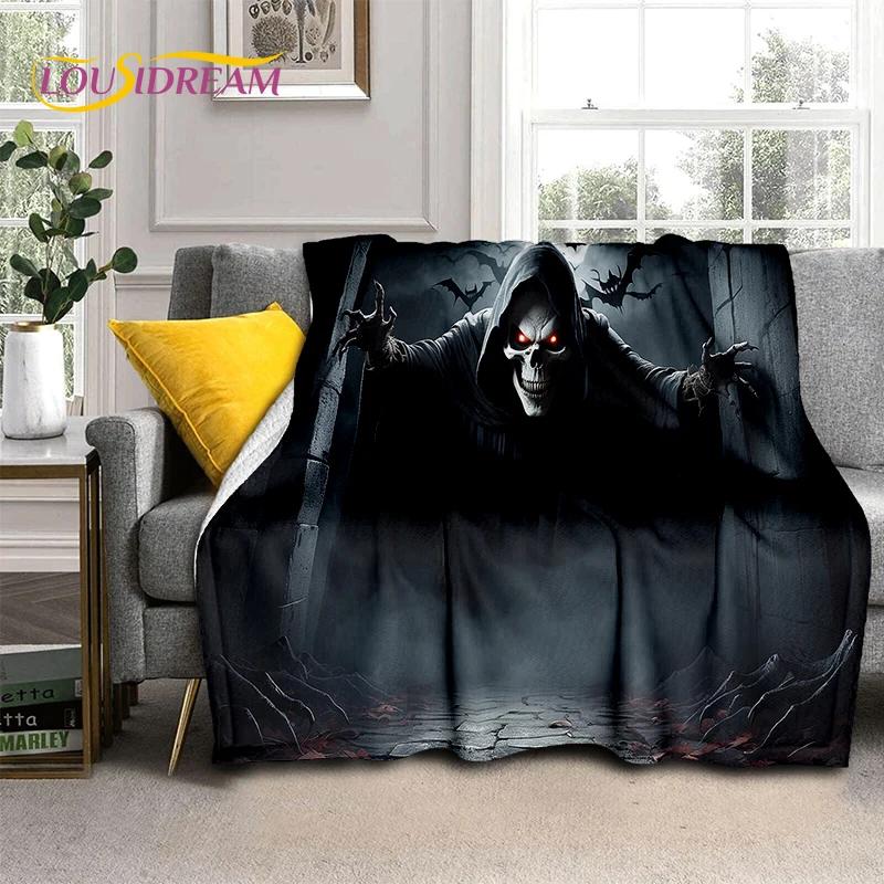 Gothic Horror Character Skull Ghost Spirit 29 Style Soft Blanket,Soft Throw Blanket for Home Bedroom Bed Sofa Picnic Travel Gift
