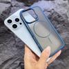 Applicable To IPhone16promax Soft Shield Skin Feeling Matte Thin Circle Magnetic Absorption IPhone15/14 Anti-fall Protection Case