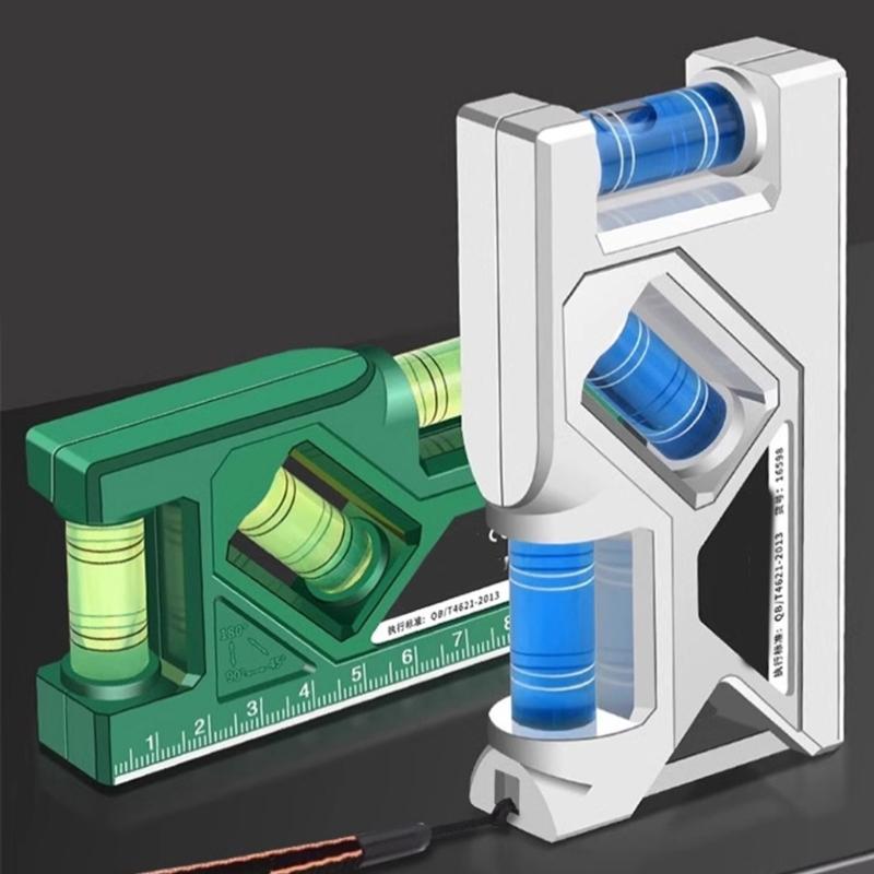 3 In 1 Small Magnetic Level Ruler Horizontal Vertical Measuring Leveling Tool Angle Finder for Household Applications