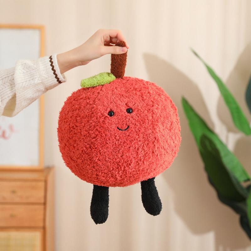 Fruit Plush Toys Litchi Plush Toy Home Decor Doll Collectible Toy Soft Stuffed Doll Comfortable Plush Toy for Bedroom Living
