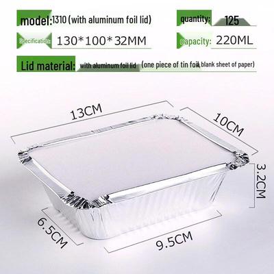 OEING Rectangular Disposable Aluminum Foil Containers