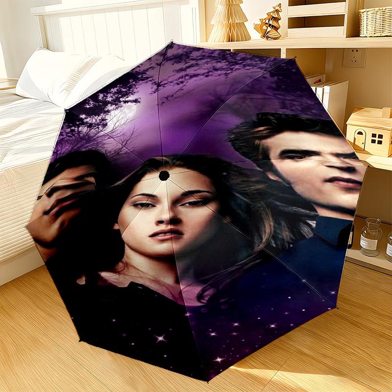 Vampire Saga Romance Umbrella 8-Frame for Travel, Camping, Casual Lightweight Portable Umbrella, Essential for Every Family Holidays Birthday Gift