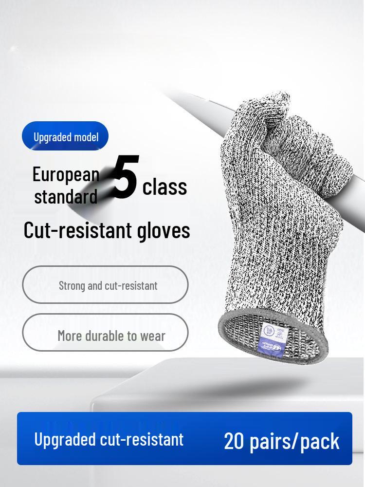 Level 9 Cut-Resistant Gloves: Cut, Puncture, Wear-Resistant; Breathable Non-Slip Protection for Work, Fish Cleaning, Beachcombing, and Kitchen Use.