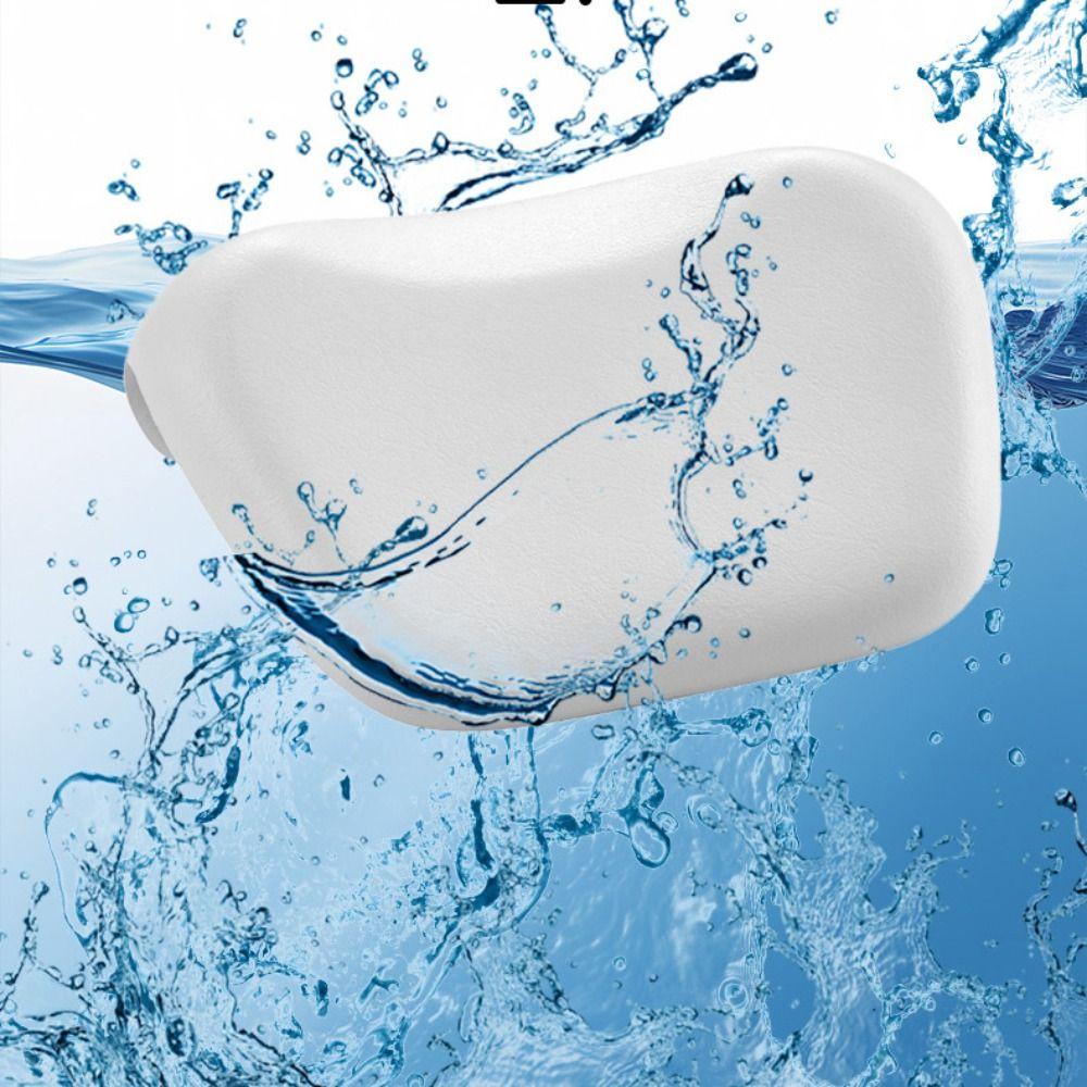 Non-slip Bathtub Pillow Ergonomic Design Neck Bathtub Cushion Practical SPA Pillow  Bathroom