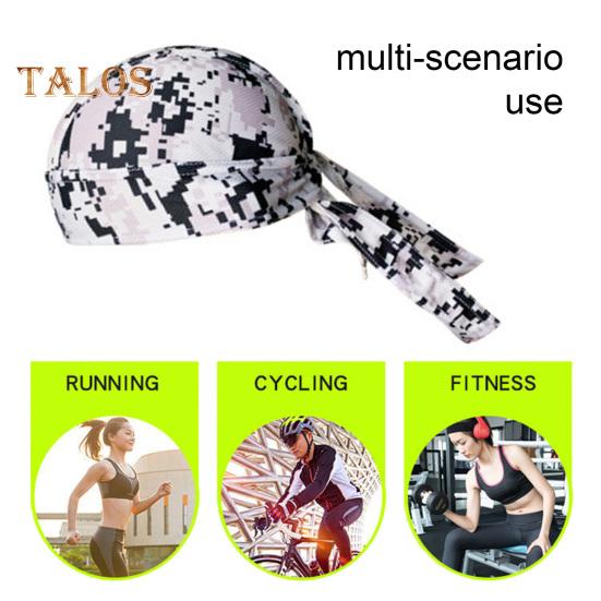 Outdoor Cycling Pirate Hat Hip-hop Breathable Quick-Drying Sweat-wicking Solid Color Men Women Motorcycle Helmet Liner Riding Running Sports Skull