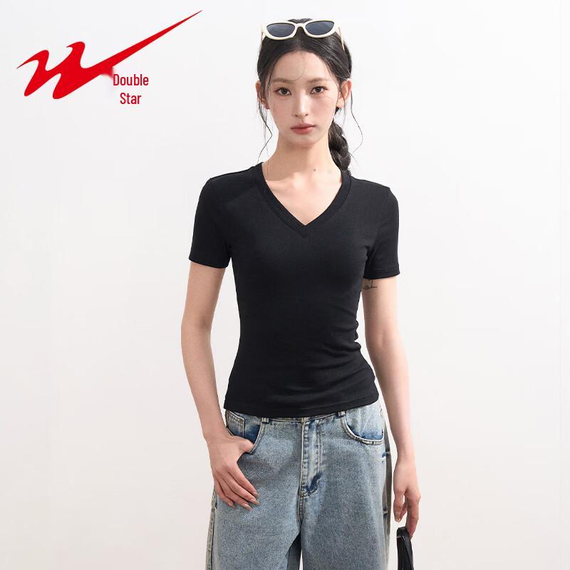 

Women s V-Neck Short Sleeve T-Shirt XL