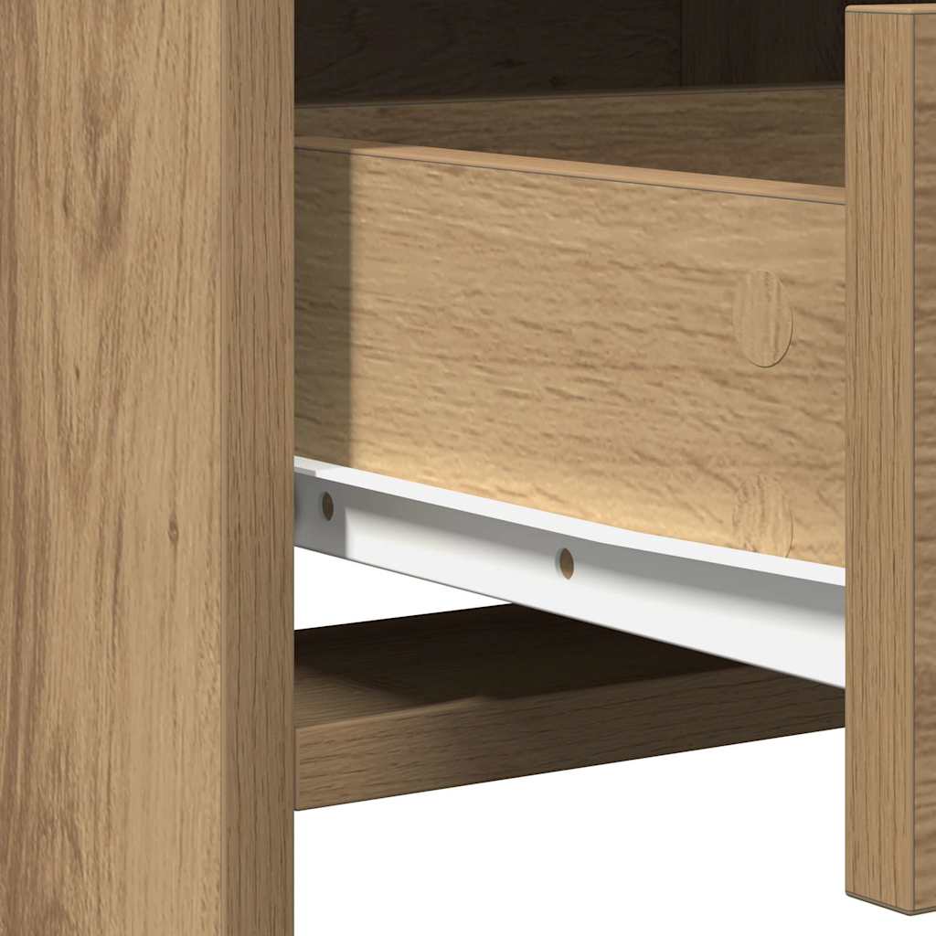 Makeup Table 2 pcs Brown 50 x 41 x 135 cm Engineered Wood