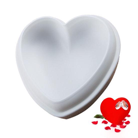 Heart Shaped Silicone Mold 3D Diamond Love Heart Shaped Mold for Jelly Chocolate Cake Handmade Soap Pudding Mold Candy Making