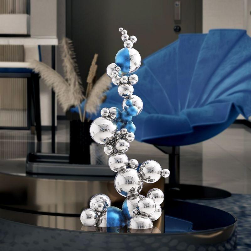 Stainless Steel Sculptures Large Floor Decoration Accessories Sculpture Nordic Home Decor Art Ornaments Luxury Bedroom Model