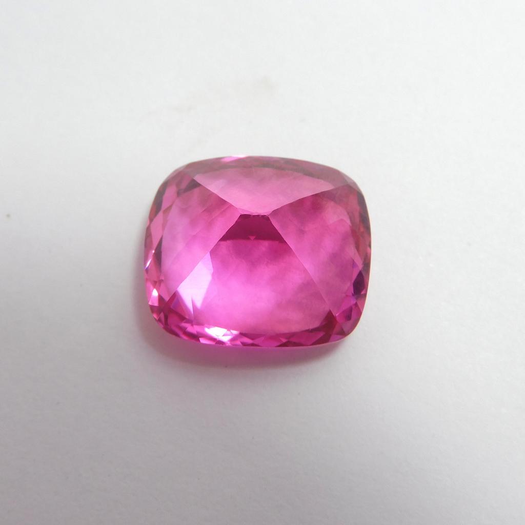 Natural Pink Sapphire Loose Gemstone 37.30 ct Enhanced Cushion Cut September Birthday Birthstone