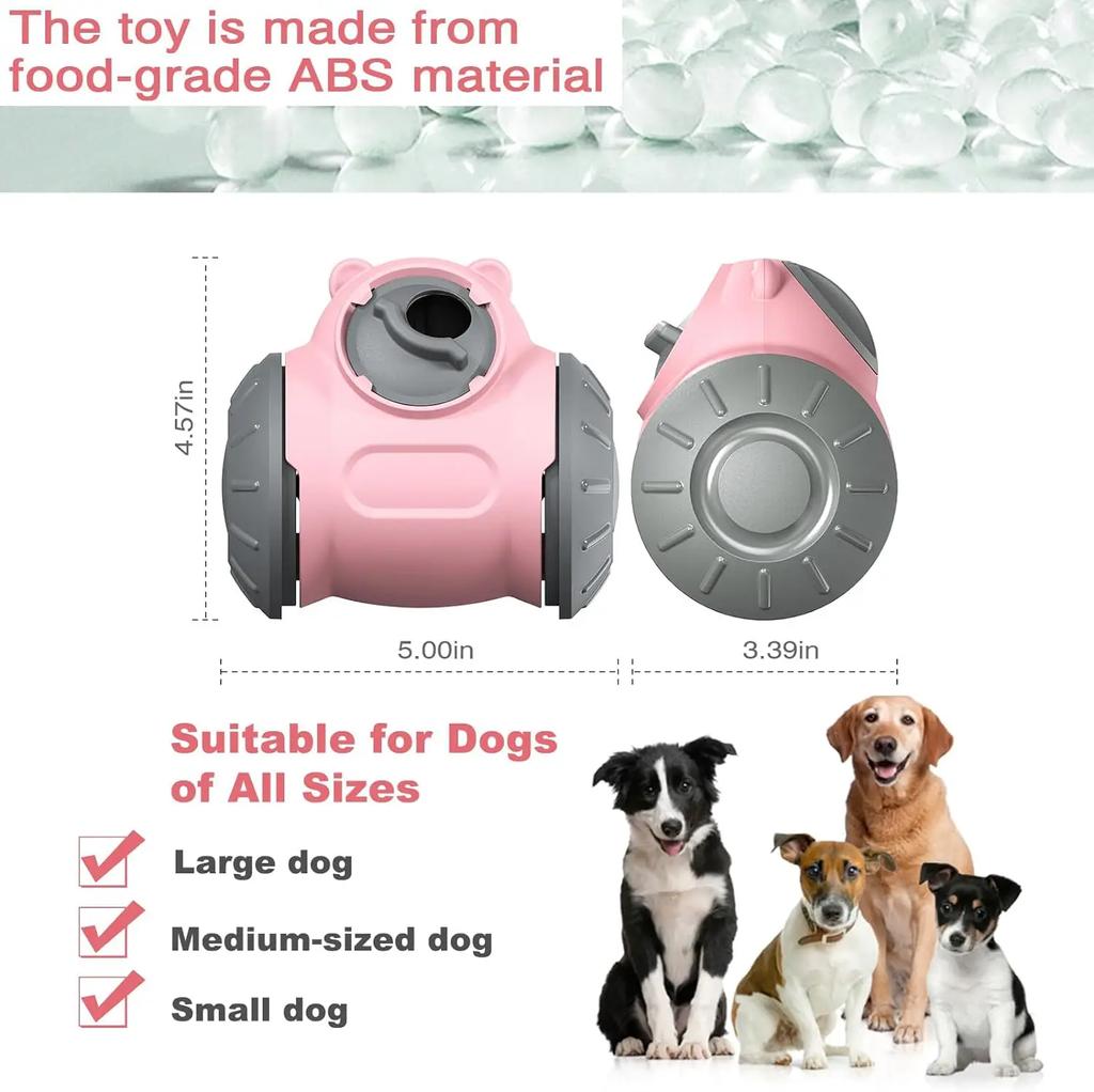 Giocattolo Rotolante Mangiatoia Lenta Perdita di Cibo Giocattoli Puzzle Interattivi per Cani Inseguimento Interattivo Sostituto Perfetto per Ciotole per Cani a Alimentazione Lenta