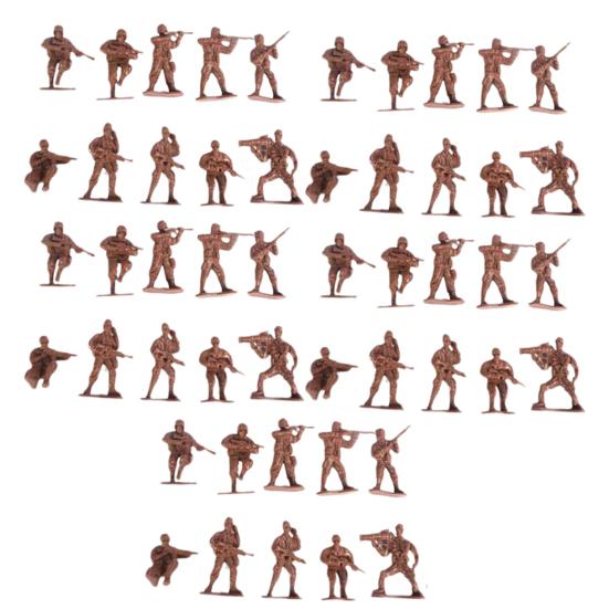 100Pcs Soldier Model Kit Play Sandtray Warrior Doll Fighting Scene Plastic Static Model Ornament Soldier People Military Model Children