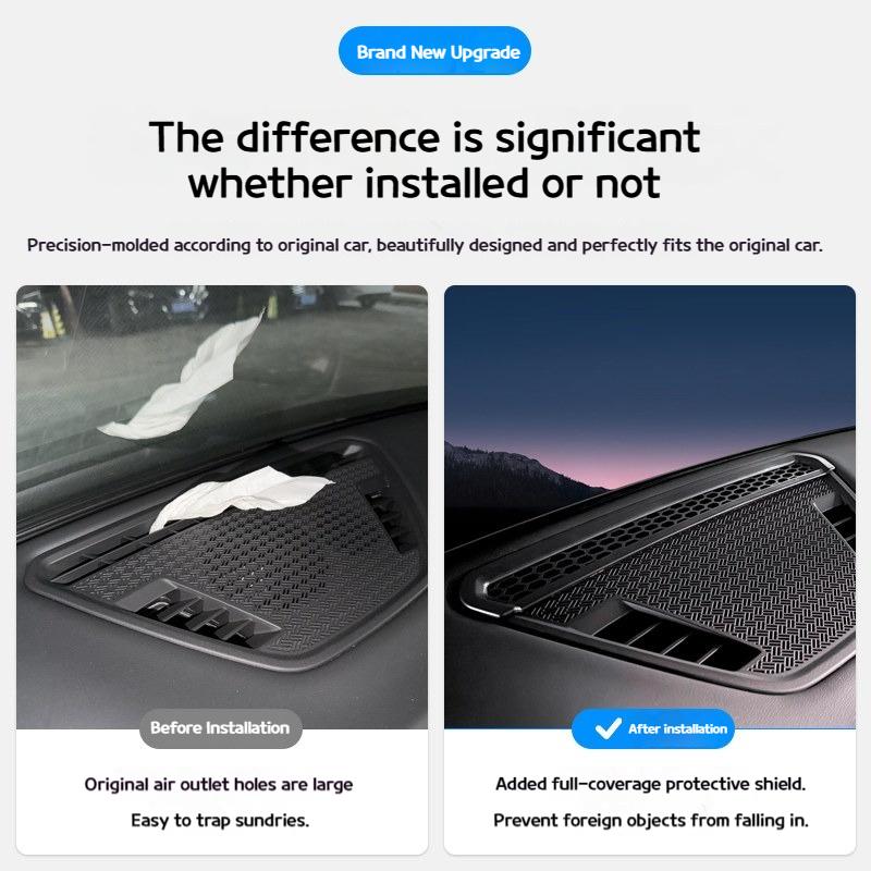 For BMW X1 Ix1 U11 2025-2026 Car Nstrument Control Console Air Outlet Mask Dust-proof Air Conditioner Anti-blockage Sticker