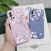Plum Blossom Phone Case For Oneplus 11 11R 10 10R 10T 9R 9RT 9 8T 8 7 7T Pro 5G Liquid Silicone Cover