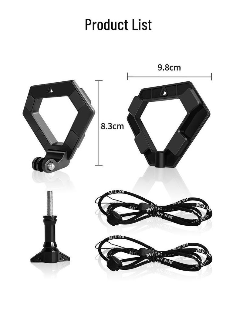 Držák do auta z hliníkové slitiny pro GoPro: Držák pro živé vysílání z pohledu první osoby s magnetickou základnou.