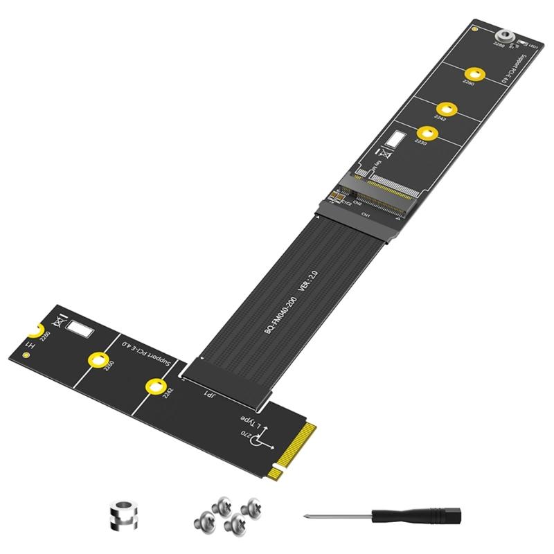 Fast speed M.2 Ssds Extension Cord 20CM For NVMe SATAs SSDs Adjustable Host Output Orientation