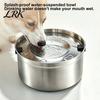 No Wet Mouth Dog Water Bowl 1.2/3.2L Stainless Steel Bowl, No-Spill Slow Drinking Pet Anti-Splash Non-Slip Dispenser for Small Medium Large Dogs, Cats