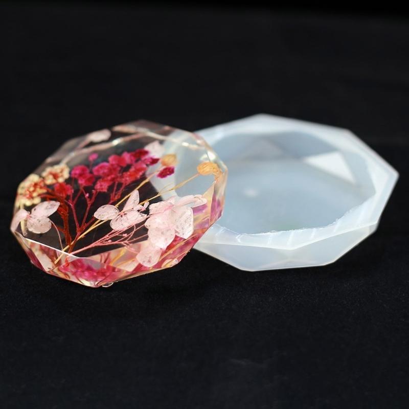 Flexible Silicone Mould for Craft Round and Square Bases Designs for Candle Making and Resin Art Projects Supplies