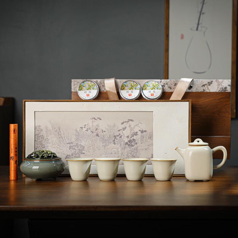 

Haofeng Ru Kiln Incense Ceremony Tea Set