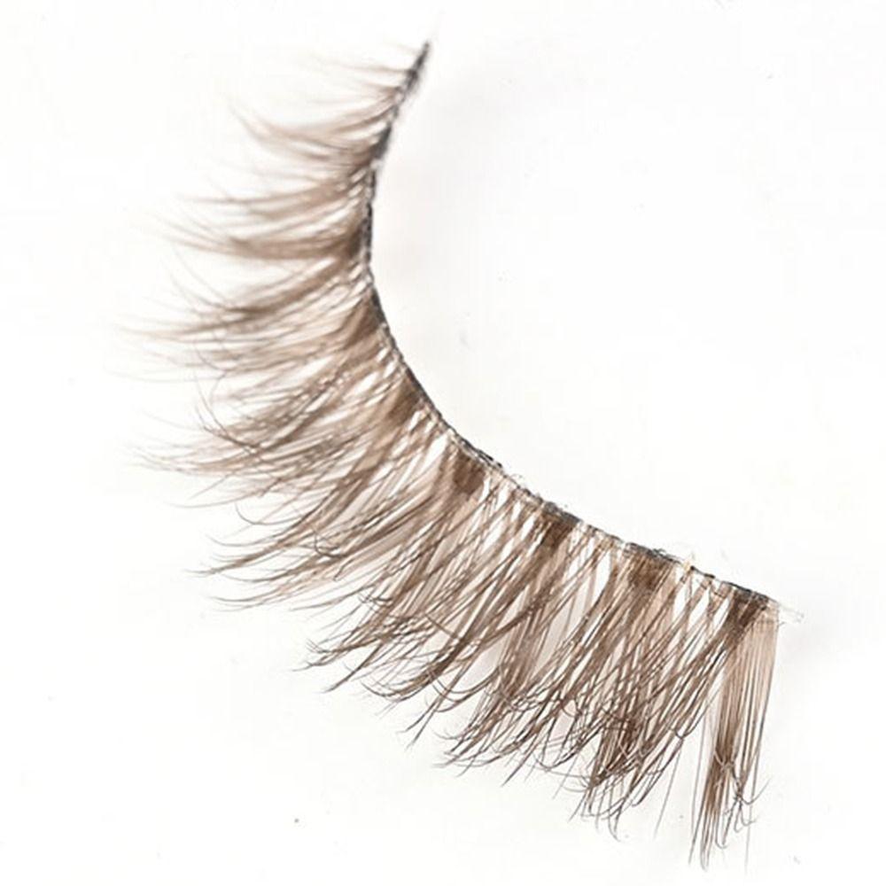 Clear Stem Simulation Eye Eyelashes 3D Curled False Eyelashes  Daily Party and Holiday Stage