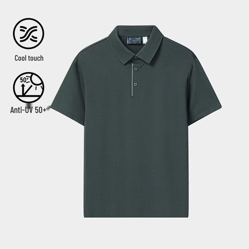 FILA Men s Short Sleeve Cooling UV Protection Polo Shirt L