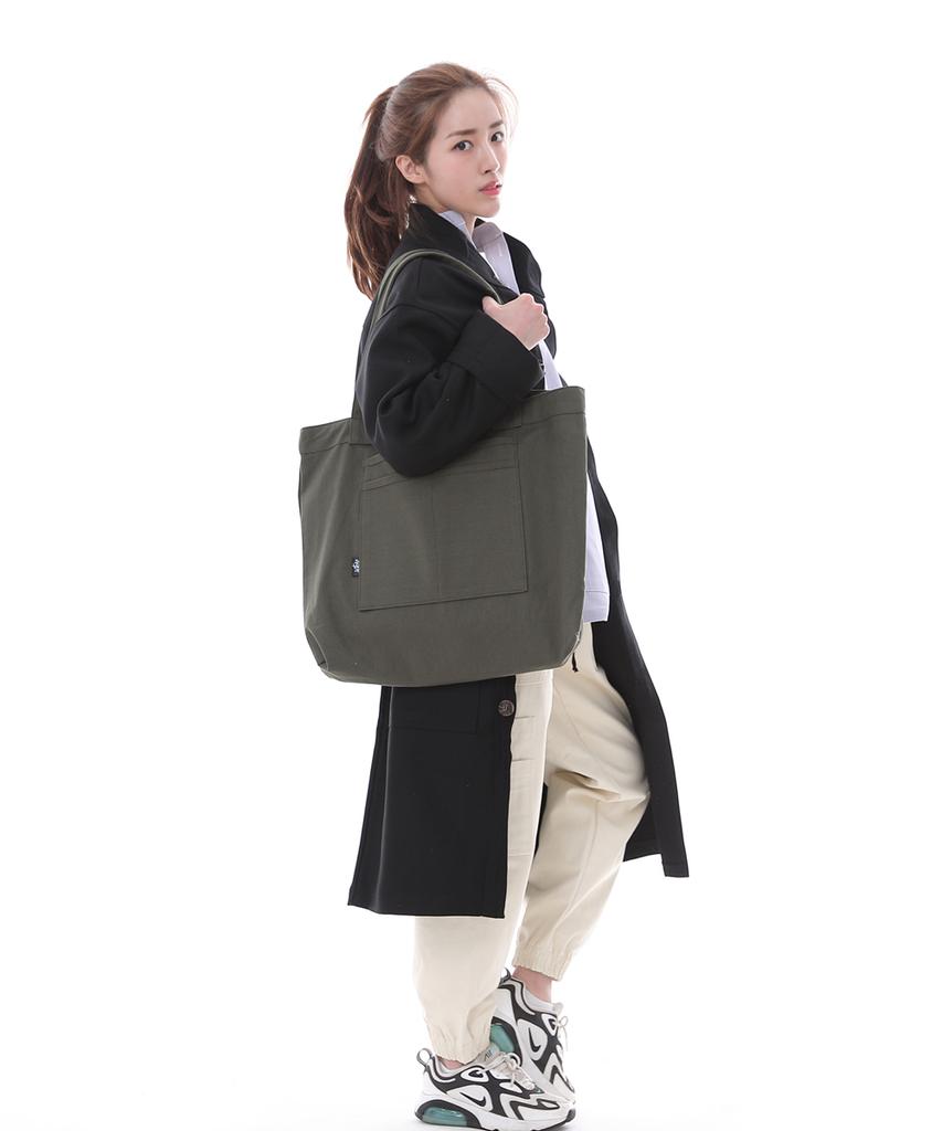 Saintcrew Freestyle Life Simple Oversized Eco Bag Flb-102 Khaki