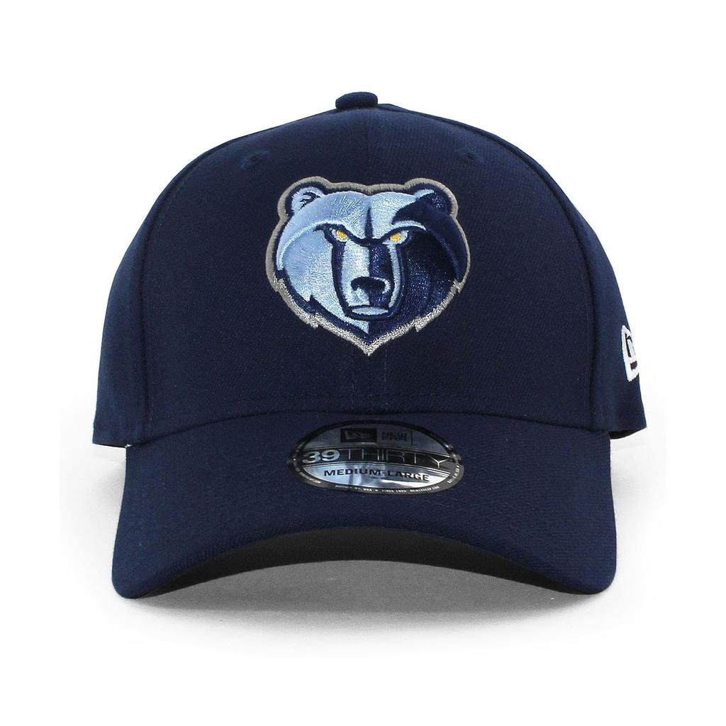 New Era Cap 39THIRTY Memphis Grizzlies NBA Team Classic Flex Fit Cap Memphis Grizzlies Stretch Fit Stretch Fit Hat 3930 Navy Size SM [Used]