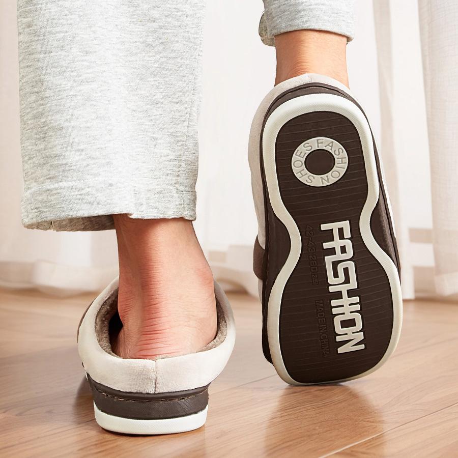 Flanelové pantofle pánské Kostkované TPR podrážka teplé paměťová pěna měkké domácí pantofle zima pohodlné protiskluzové vysoká kvalita domů s podporou klenby