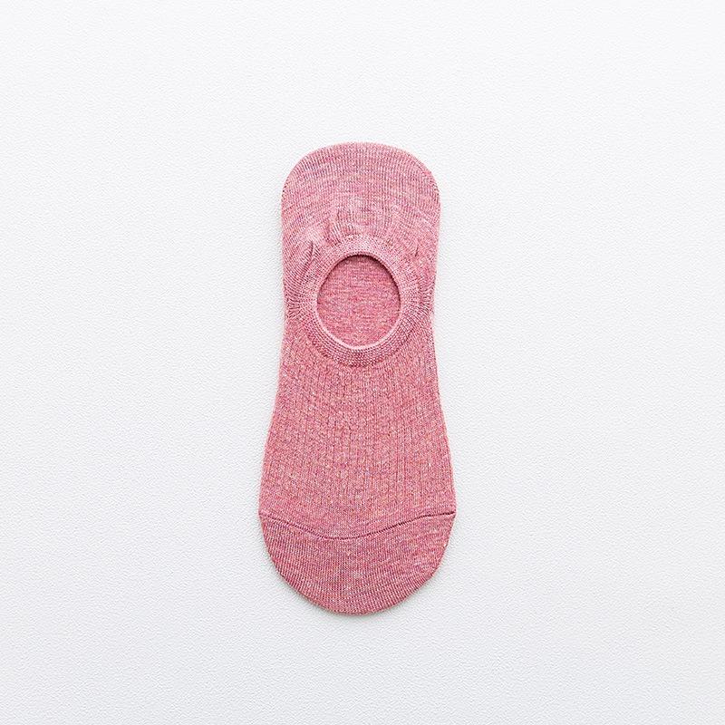Female Spring and Summer Thin New Color Cotton Silicone Non Slip Shallow Mouth Do Not Fall with Invisible Socks