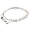 [Isowa Pearl] Isowa Pearl, a Pearl Specialty Store In Ise-Shima, Presents a Freshwater Pearl Necklace, Approximately 3.5mm, White Pearl, with a