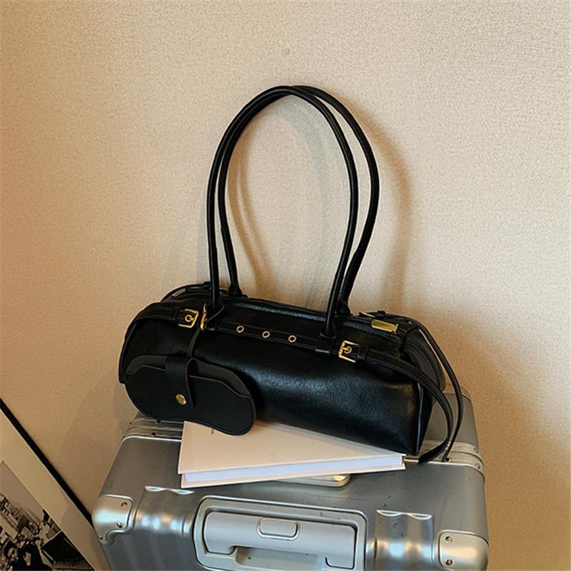 

Daily Use Soft Leather Tote Bag, Texture Handbags Shoulder Armpit Women s Bag, Luxury Large Capacity Handbag with Small Pouch чёрный