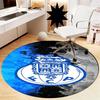 FC Porto Printed Round Rug Carpet Chair Rug Area Rug Entryway Doormats,for Office Chair Living Room Bedroom Kitchen Room.