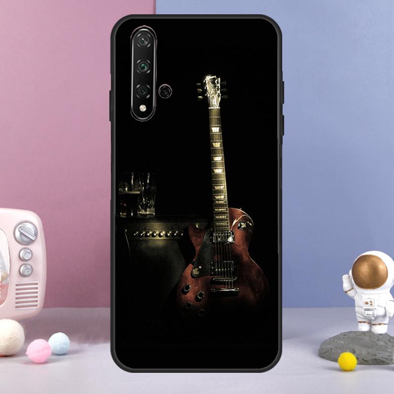 

Rock Music Instrument Guitar For Huawei Nova 11 Pro 9 10 SE Y60 Y70 Y90 Y61 Y91 Y73 Y72 12i 11i 8i P20 P40 P30 Lite Case Huawei Nova Y73