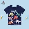 Boys Round Neck Short-Sleeved T-Shirt New Summer Children Dinosaur Glow-In-The-Dark Printed Tops Children'S Clothing